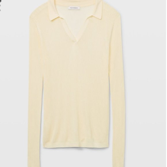Club Monaco Yellow Knit Top - Picture 2 of 8